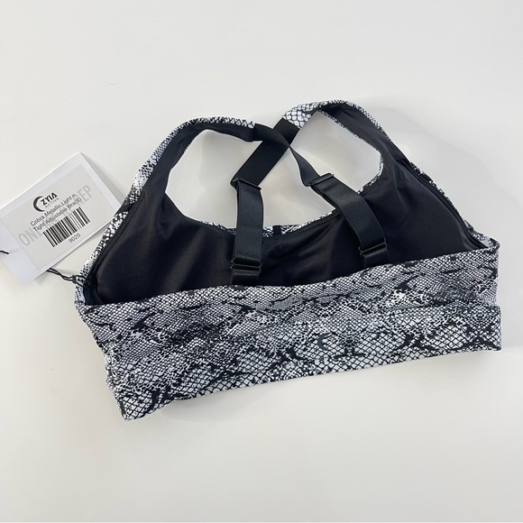 NWT Zyia Activr Cobra Metallic Light n Tight Adjustable Sports Bra Size S - Picture 3 of 4